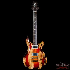 Paul Reed Smith PRS Private Stock #9780 McCarty 594 Brazilian Spalted Maple Top Natural with Dark Cherry Glow - Image 3