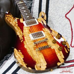 Paul Reed Smith PRS Private Stock #9780 McCarty 594 Brazilian Spalted Maple Top Natural with Dark Cherry Glow - Image 8