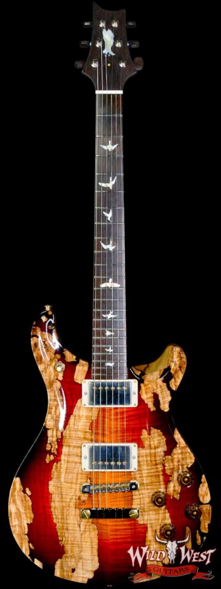 Paul Reed Smith PRS Private Stock #9780 McCarty 594 Brazilian Spalted Maple Top Natural with Dark Cherry Glow