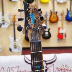 Paul Reed Smith PRS Private Stock #9792 Custom 24 Spalted Maple Top Ash Body & Neck Natural with Blue Smoked Silver Leaf - Image 8