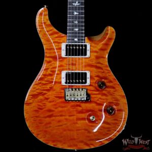 PRS Wood Library 10 Top Custom 24 Quilt Maple Top Brazilian Rosewood Fingerboard Orange - Image 3