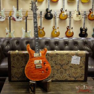 PRS Wood Library 10 Top Custom 24 Quilt Maple Top Brazilian Rosewood Fingerboard Orange - Image 10