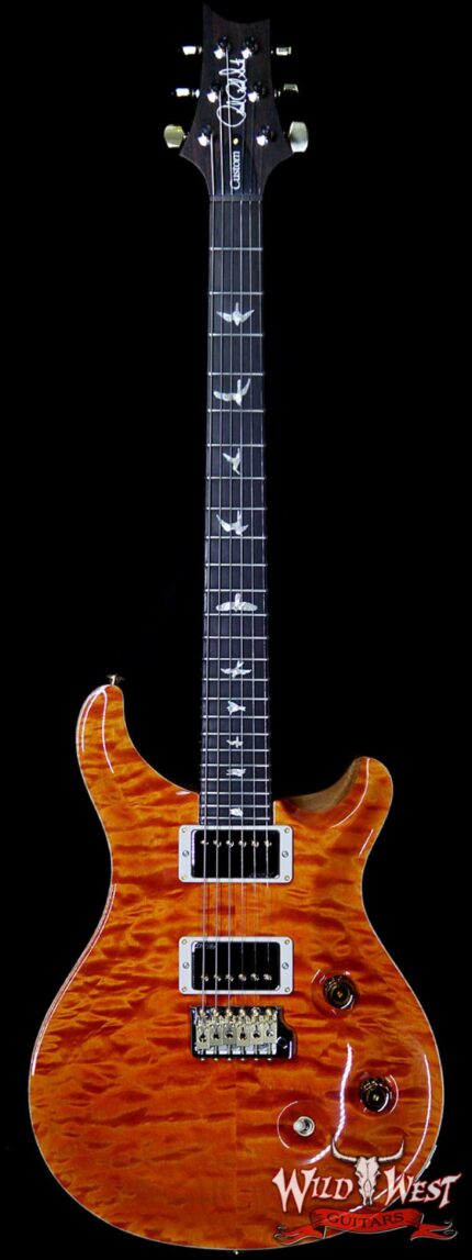 PRS Wood Library 10 Top Custom 24 Quilt Maple Top Brazilian Rosewood Fingerboard Orange