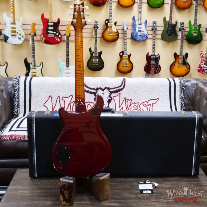 Paul Reed Smith PRS Core 10 Top McCarty 594 1-Piece Quilt Maple Top Stained Flame Maple Neck Top Ebony Board Dark Cherry Sunburst - Image 9