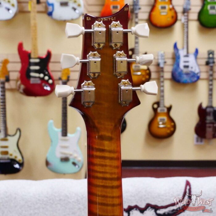 Paul Reed Smith PRS Core 10 Top McCarty 594 1-Piece Quilt Maple Top Stained Flame Maple Neck Top Ebony Board Dark Cherry Sunburst - Image 10