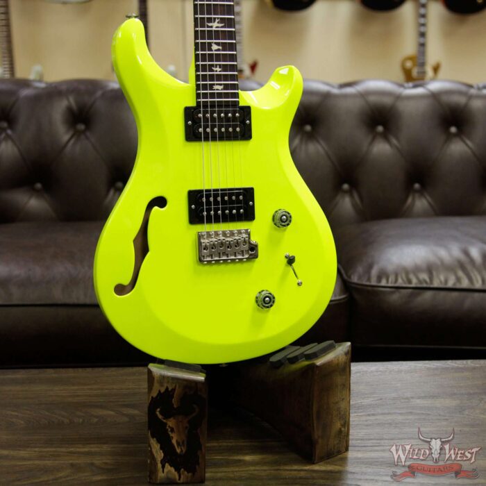 Paul Reed Smith PRS S2 Custom 22 Semi-Hollow Rosewood Fretboard Neon Yellow - Image 8
