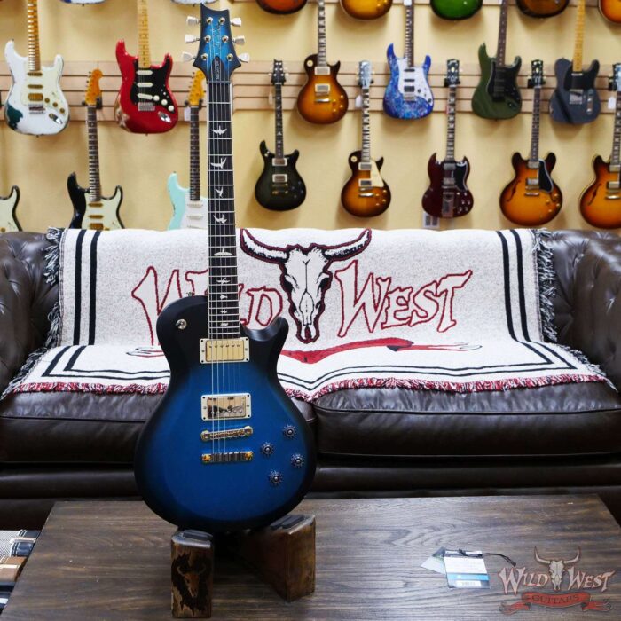 Paul Reed Smith PRS S2 McCarty 594 Singlecut SC594 Satin Frost Blue Metallic Smokeburst - Image 5