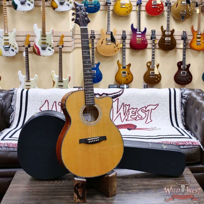 Paul Reed Smith PRS SE Electric Acoustic A50E Maple Side & Back Electric Acoustic Guitar Black Gold Burst 4.30 LBS - Image 4