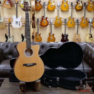 Paul Reed Smith PRS SE A55E Cutaway Eletric-Acoustic Guitar Quilted Maple Back & Side Black Gold Burst - Image 4