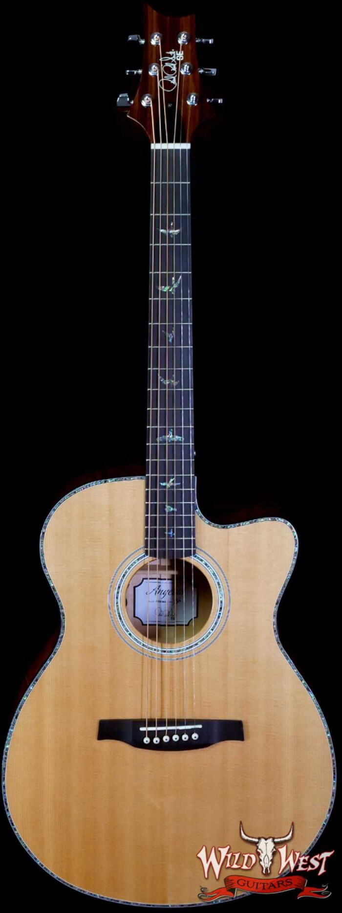 Paul Reed Smith PRS SE A55E Cutaway Eletric-Acoustic Guitar Quilted Maple Back & Side Black Gold Burst - Image 1
