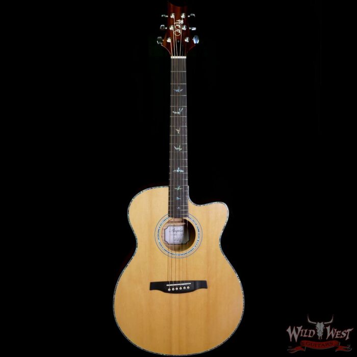 Paul Reed Smith PRS SE A55E Cutaway Eletric-Acoustic Guitar Quilted Maple Back & Side Black Gold Burst - Image 3