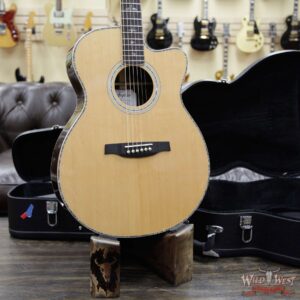 PRS SE A60E Cutaway Electric-Acoustic Guitar Sitka Spruce Top with Ziricote Back & Side Ebony Fingerboard - Image 11