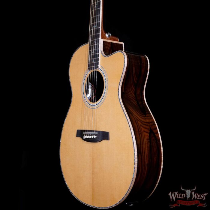 PRS SE A60E Cutaway Electric-Acoustic Guitar Sitka Spruce Top Ziricote Back & Side Ebony Fingerboard - Image 2