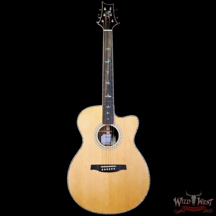 Paul Reed Smith PRS SE A60E Cutaway Electric-Acoustic Guitar Sitka Spruce Top Ziricote Back & Side Ebony Fingerboard - Image 3