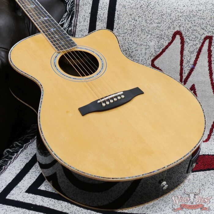 Paul Reed Smith PRS SE A60E Cutaway Electric-Acoustic Guitar Sitka Spruce Top Ziricote Back & Side Ebony Fingerboard - Image 6