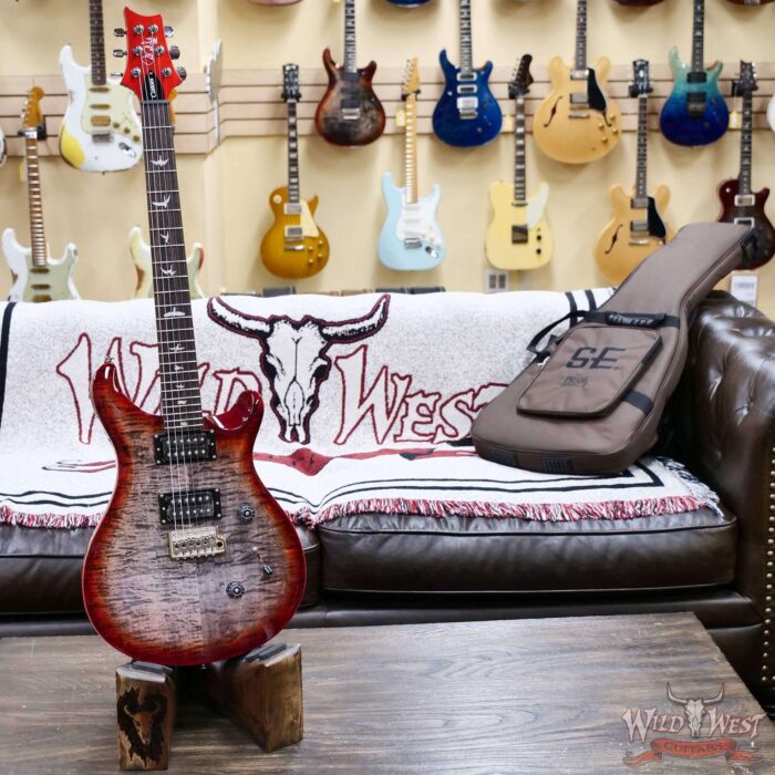 Paul Reed Smith PRS SE Custom 24 Charcoal Cherry Burst 7.40 LBS - Image 4