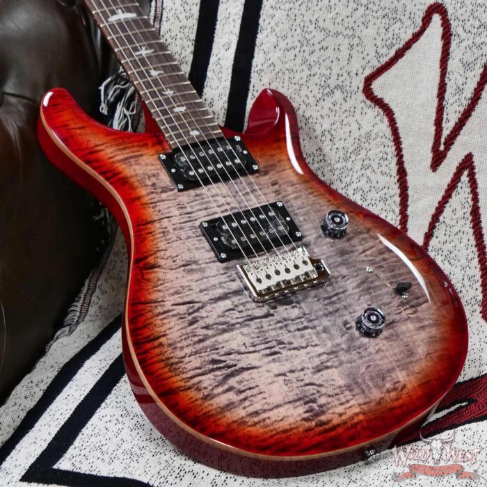 Paul Reed Smith PRS SE Custom 24 Charcoal Cherry Burst 7.40 LBS - Image 6