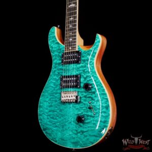 Paul Reed Smith PRS SE Custom 24 Quilt Turquoise F050465 - Image 2