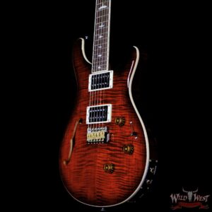 Paul Reed Smith PRS SE Custom 24 Semi-Hollow Piezo Orange Tiger Smokeburst 7.30 LBS - Image 2