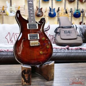 Paul Reed Smith PRS SE Custom 24 Semi-Hollow Piezo Orange Tiger Smokeburst 7.30 LBS - Image 6