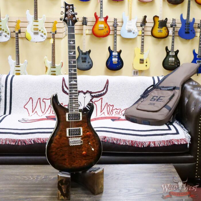Paul Reed Smith PRS SE Custom 24 Quilt Black Gold Burst F052532 - Image 4