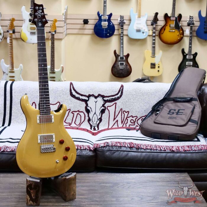 2024 Paul Reed Smith PRS SE DGT David Grissom Signature Model McCarty Gold Top with Moon Inlays 7.60 LBS - Image 4
