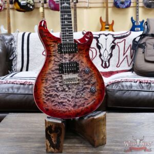 Paul Reed Smith PRS SE Custom 24-08 Quilt Charcoal Cherry Burst 8.00 lbs - Image 5