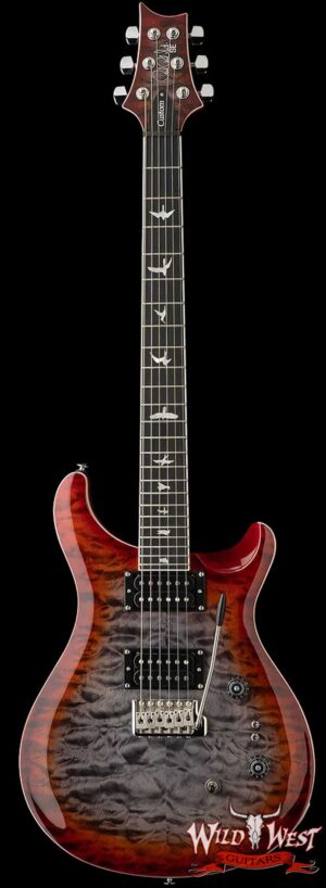 Paul Reed Smith PRS SE Custom 24-08 Quilt Charcoal Cherry Burst 8.00 lbs