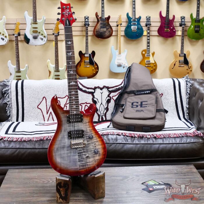 Paul Reed Smith PRS SE Custom 24-08 Charcoal Cherry Burst 7.80 LBS - Image 4
