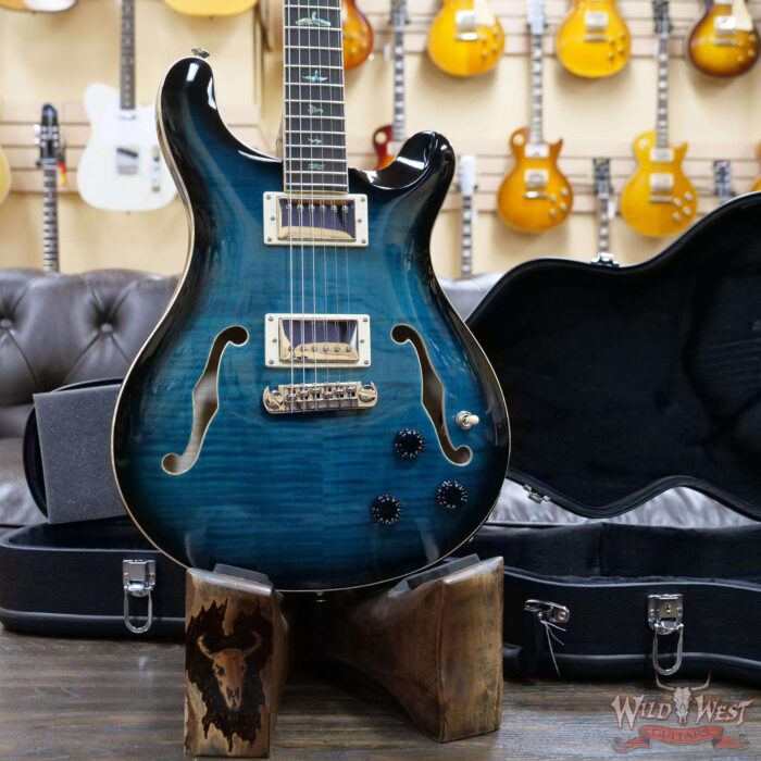 Paul Reed Smith PRS SE Hollowbody II Piezo Peacock Blue Burst - Image 7