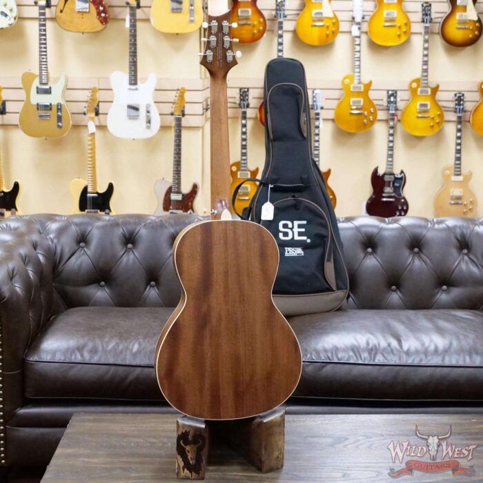 Paul Reed Smith PRS SE P20 Parlor Sized Acoustic Guitar Black Top - Image 7