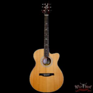 Paul Reed Smith PRS SE A55E Cutaway Eletric-Acoustic Guitar Quilted Maple Back & Side Natural w/ Black Gold Burst - Image 3