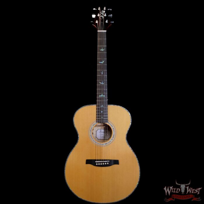 Paul Reed Smith PRS SE T55E Electric-Acoustic Guitar Quilted Maple Back and Side Black Gold Burst - Image 3