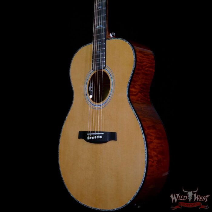 Paul Reed Smith PRS SE T55E Electric-Acoustic Guitar Quilted Maple Back and Side Black Gold Burst - Image 2