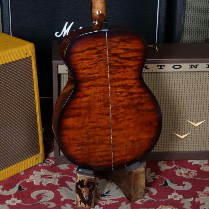 Paul Reed Smith PRS SE T55E Electric-Acoustic Guitar Quilted Maple Back and Side Black Gold Burst - Image 9