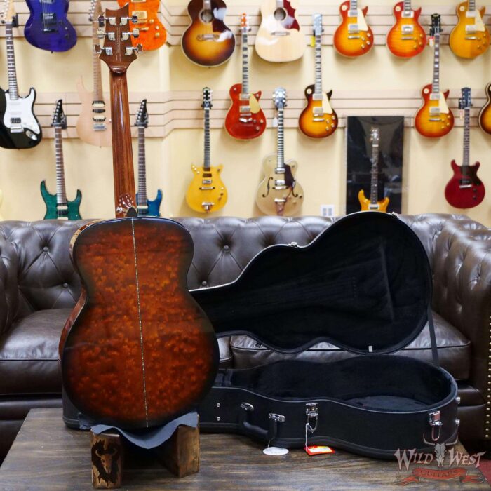 Paul Reed Smith PRS SE T55E Electric-Acoustic Guitar Quilted Maple Back and Side Black Gold Burst - Image 8