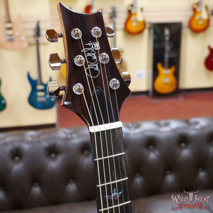 Paul Reed Smith PRS SE T55E Electric-Acoustic Guitar Quilted Maple Back and Side Black Gold Burst - Image 6