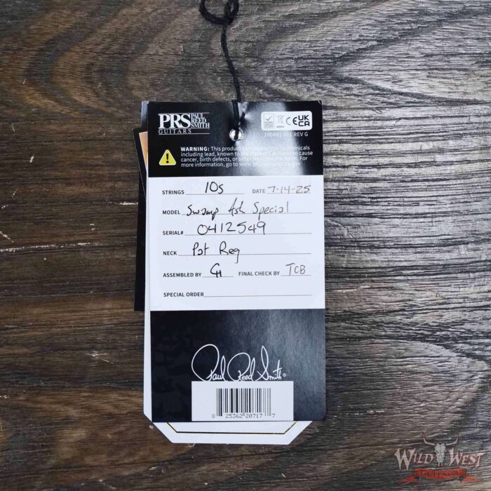 2025 Paul Reed Smith PRS Swamp Ash Special Maple Fingerboard White Doghair Smokeburst 7.30 lbs - Image 12
