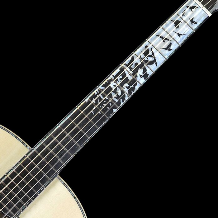 PRS Private Stock Acoustic Tonare Grand Green Nightshade Smoked Burst Maple, Back and Neck - Image 11