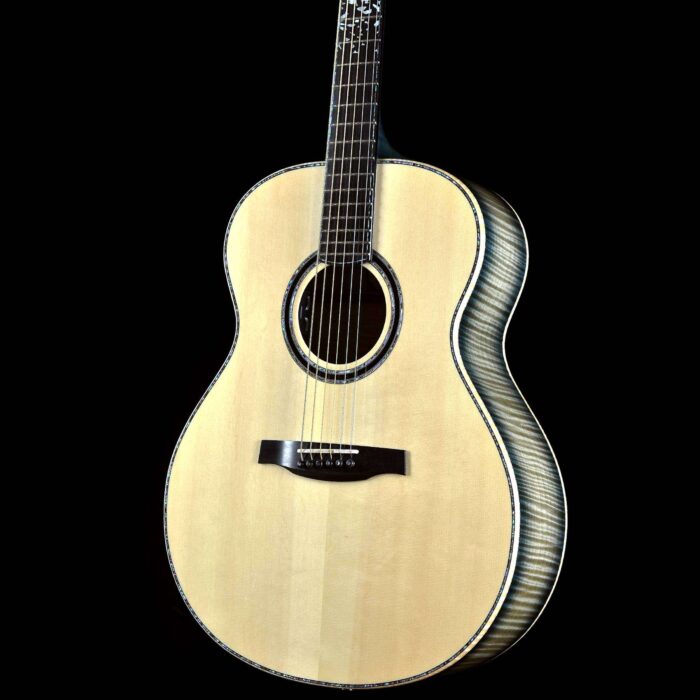PRS Private Stock Acoustic Tonare Grand Green Nightshade Smoked Burst Maple, Back and Neck - Image 2