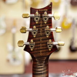 PRS Wood Library Flame 10 Top Hollowbody I Piezo HB1 Brazilian Rosewood Board Charcoal Cherry Burst - Image 10