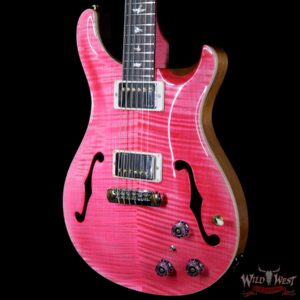 2018 PRS Wood Library 10 Top Hollowbody I Piezo HB1 Flame Top & Neck Brazilian Rosewood Board Bonnie Pink - Image 2