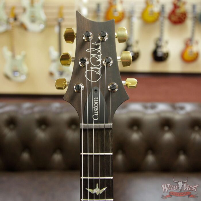 PRS Wood Library 10 Top Custom 24 Fatback Quilt Top Flame Neck Korina Brazilian Rosewood Board Blue Fade - Image 12