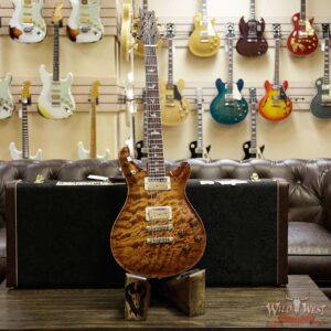 PRS Wood Library 10 Top 1-Piece Quilt Top McCarty 594 Flame Maple Neck Cocobolo Board Copperhead - Image 12