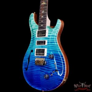 Paul Reed Smith PRS Wood Library 10 Top Special 22 Semi-Hollow Flame Maple Neck Brazilian Rosewood Fingerboard Blue Fade 6.95 LBS (US Only / No International Shipping) - Image 2