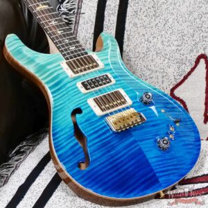 Paul Reed Smith PRS Wood Library 10 Top Special 22 Semi-Hollow Flame Maple Neck Brazilian Rosewood Fingerboard Blue Fade 6.95 LBS (US Only / No International Shipping) - Image 8
