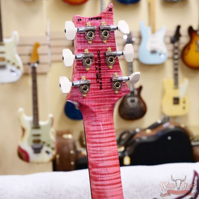 Paul Reed Smith PRS Wood Library 10 Top Special 22 Semi-Hollow Flame Maple Neck Brazilian Rosewood Fingerboard Bonnie Pink 7.30 LBS (US Only / No International Shipping) - Image 10