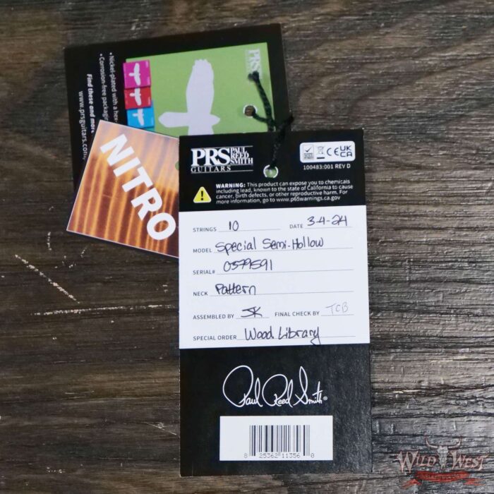 Paul Reed Smith PRS Wood Library 10 Top Special 22 Semi-Hollow Flame Maple Neck Brazilian Rosewood Fingerboard Bonnie Pink 7.30 LBS (US Only / No International Shipping) - Image 12