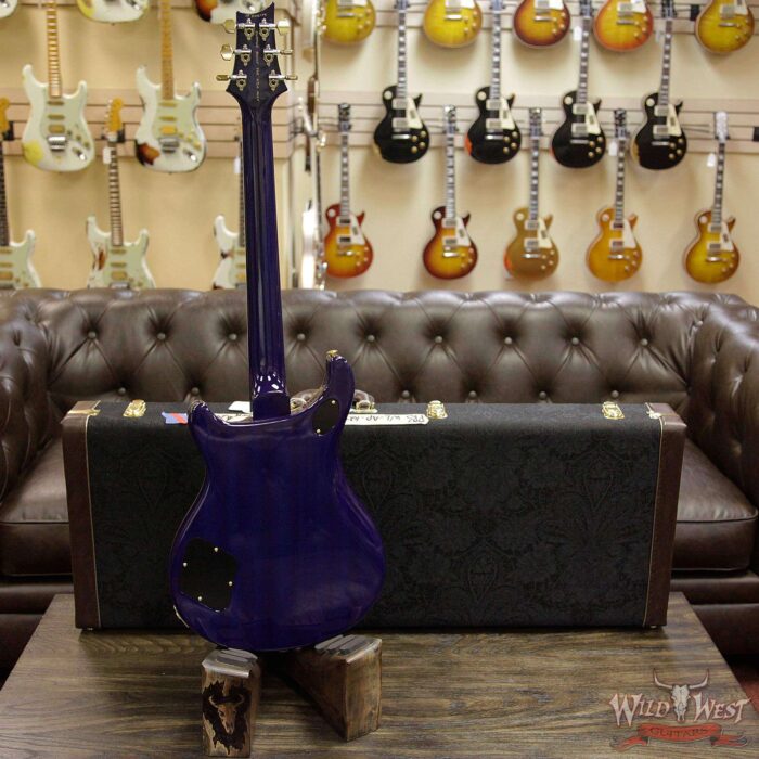 PRS Wood Library Artist Package McCarty 594 One Piece Quilt Top Brazilian Rosewood Violet Blue Burst - Image 14