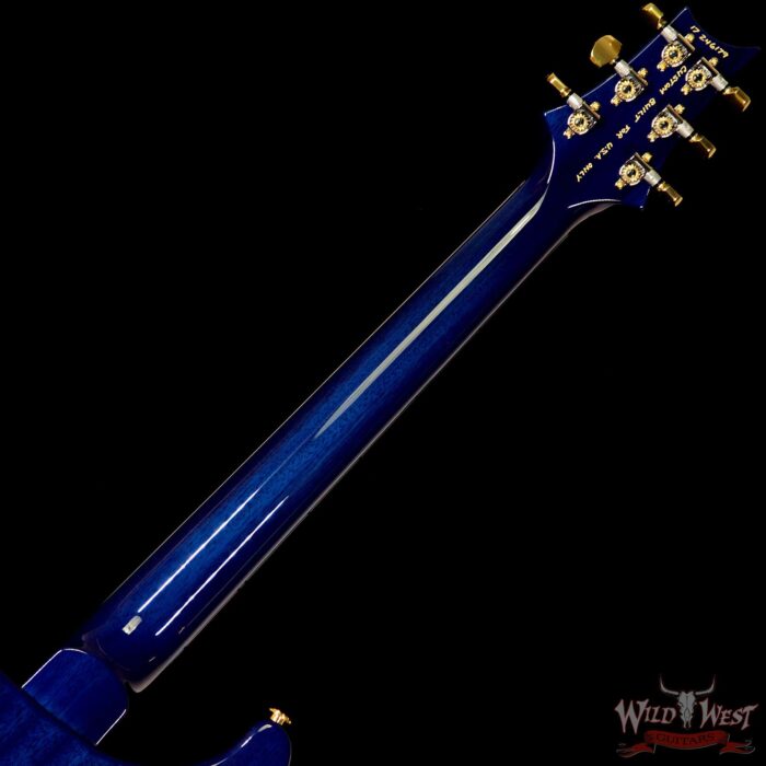 PRS Wood Library Artist Package McCarty 594 One Piece Quilt Top Brazilian Rosewood Violet Blue Burst - Image 11